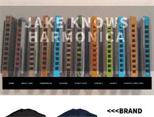 Tablet Screenshot of jakeknowsharmonica.com